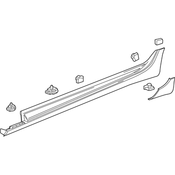Cadillac 23304193 Rocker Molding