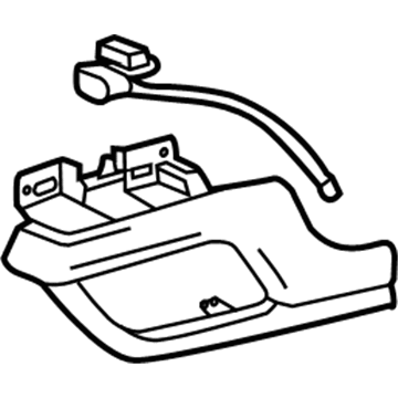 GM 22792024 Trim Pad, Black, Driver Side