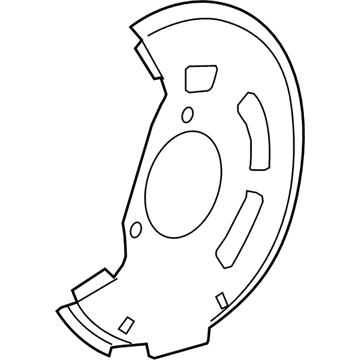 Chevy Volt Brake Backing Plate - 13362308