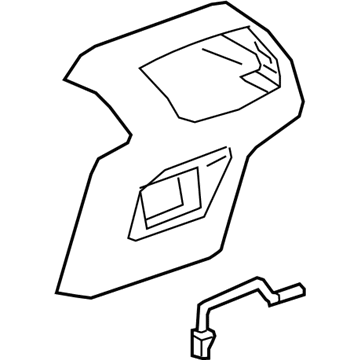 GM 84563844 Rear Panel, Black