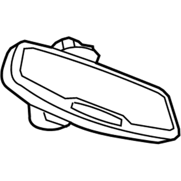 GM 22843631 Mirror Inside, Rear