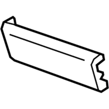 GM 84030220 Trim Cover, Black, Front