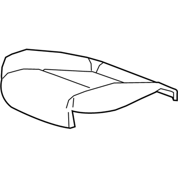 GM 84466078 Seat Cover, Black, Front