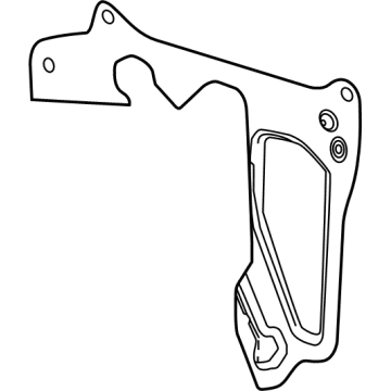 GM 84734773 Water Deflector, Front Passenger Side