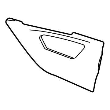GM 84911672 Extension Panel, Black, Front Driver Side