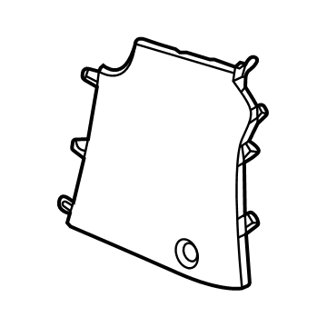 GM 84911674 Rear Panel, Jet Black, Driver Side