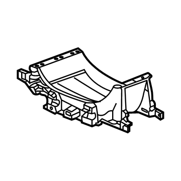 GM 84835537 Carrier Tray, Black, Front
