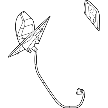 Cadillac 25827600 Mirror Assembly