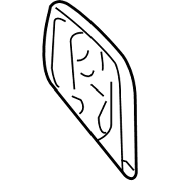 Cadillac 25779436 Mirror Glass