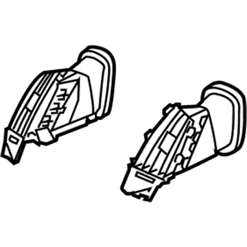 GM 13300564 Air Vent Grille, Black, Driver Side