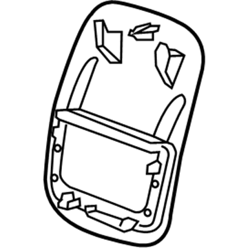 GM 23386151 Seat Back Panel, Front