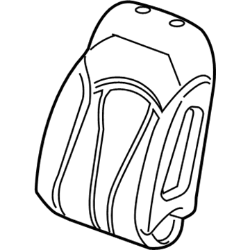 GM 23426919 Seat Back Pad, Front