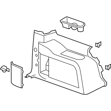 GM 15926923 Lower Quarter Trim, Driver Side