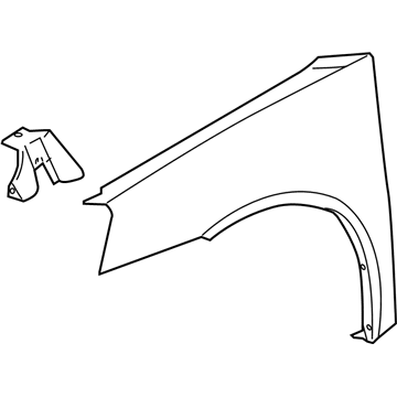 GM 15882266 Fender, Front Passenger Side