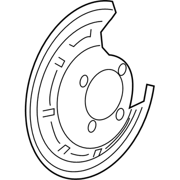 Chevy Volt Brake Backing Plate - 13362353