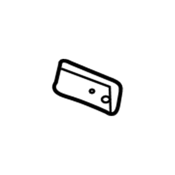 GM 25834936 Lower Tie Bar Reinforcement Plate