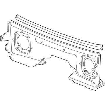 GM 23477347 Closure Panel, Black, Rear