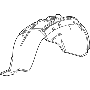 GMC Fender Splash Shield - 84856826