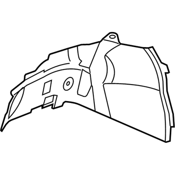 GM 20757864 Splash Guard, Front Inner Driver Side