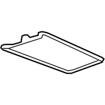GM 23210069 Compartment Box Mat, Black, Front