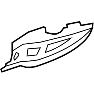 GM 19167813 Rear Brace, Driver Side