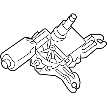 2014 Cadillac SRX Wiper Motor - 15949229