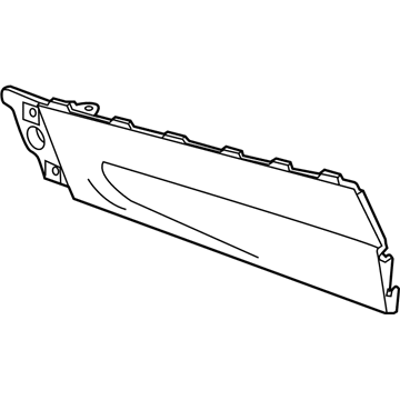 GM 20900200 Side Trim Panel, Black, Driver Side