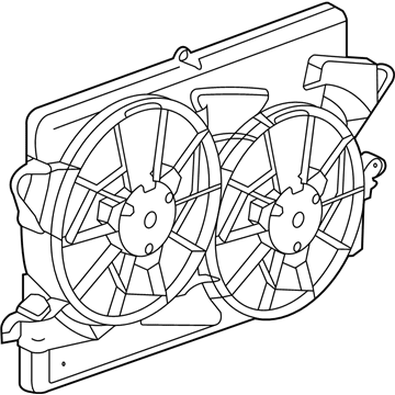 2013 Chevy Malibu Fan Shroud - 20970655