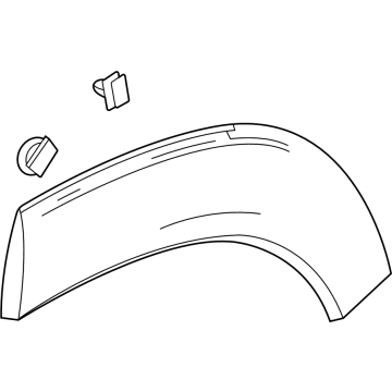 Chevy 42856548 MOLDING,REAR WHEEL OPENING(INCLUDES 2,3)