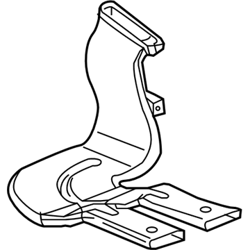 GM 22904193 Rear Duct, Driver Side