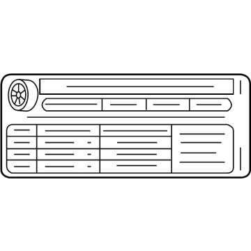 Chevy 42754355 Tire Info Label