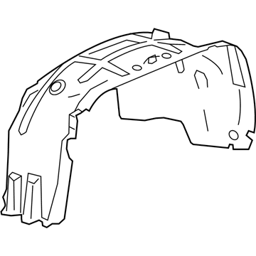 Chevy Silverado 3500 HD Fender Splash Shield - 22763675