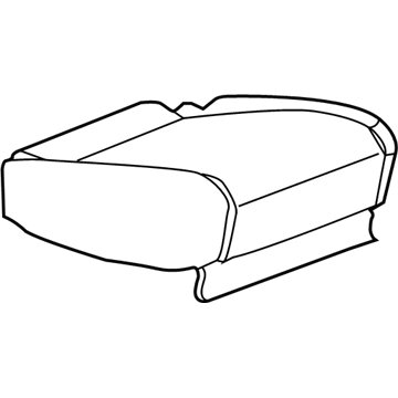 GM 22761089 Cushion Cover, Titanium, Rear