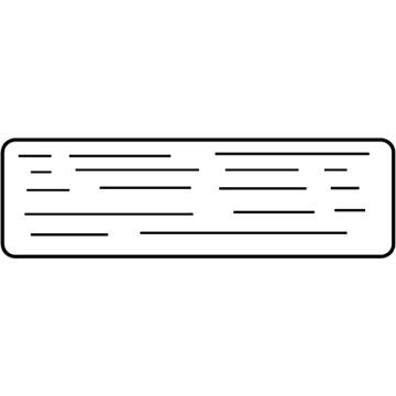 Cadillac 15082001 Info Label