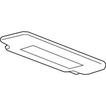 GM 13496458 Sunvisor, Black, Driver Side