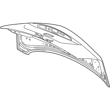 GM 84608507 Trunk Lid, Rear