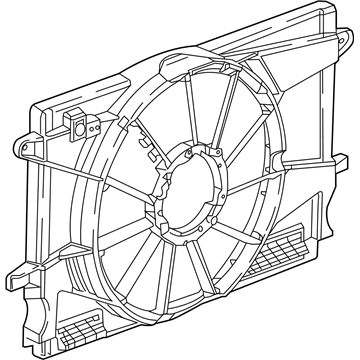 2019 Chevy Cruze Fan Shroud - 13356683