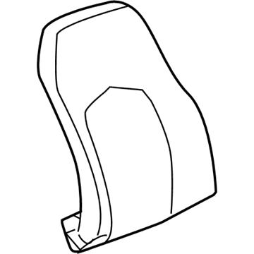 GM 22737832 Seat Back Cover, Titanium, Front