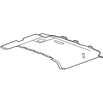GM 23104572 Rear Headliner, Jet Black