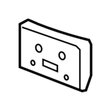 Chevy 25826201 License Bracket
