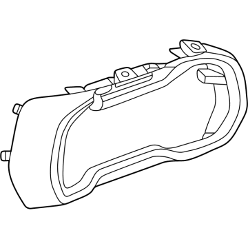 GM 42840907 Cluster Bezel, Jet Black