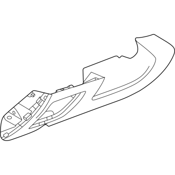 GM 60005112 Knee Bolster, Jet Black