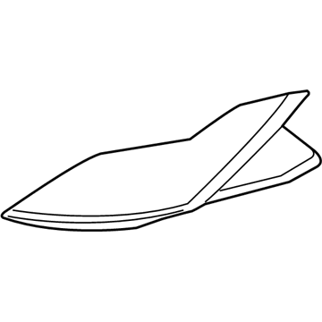 GM 23452477 Upper Trim Panel, Black