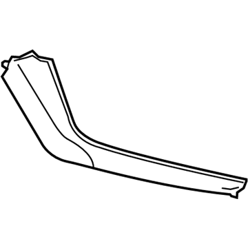 GM 22968402 Trim Molding, Black, Passenger Side