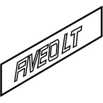 GM 96410050 Nameplate