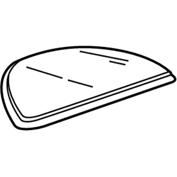 GM 23431754 Cluster Visor, Black; Titanium