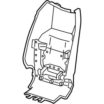 GM 23246336 Seat Back Cover, Black, Front