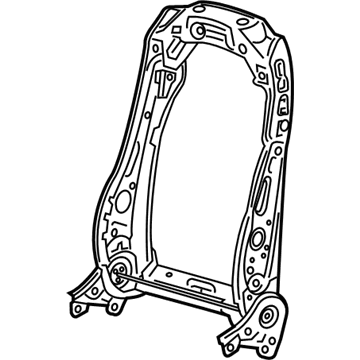 GM 84107590 Seat Back Frame, Front