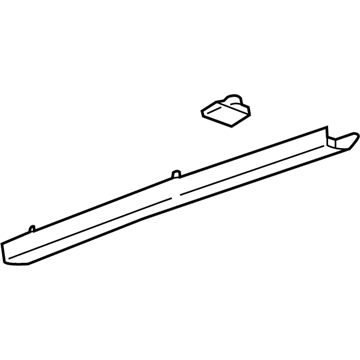 GM 20979889 Upper Gate Trim, Black