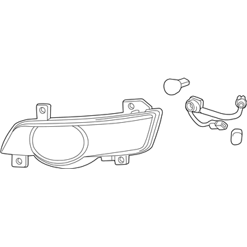 GM 20794798 Signal Lamp Assembly, Passenger Side